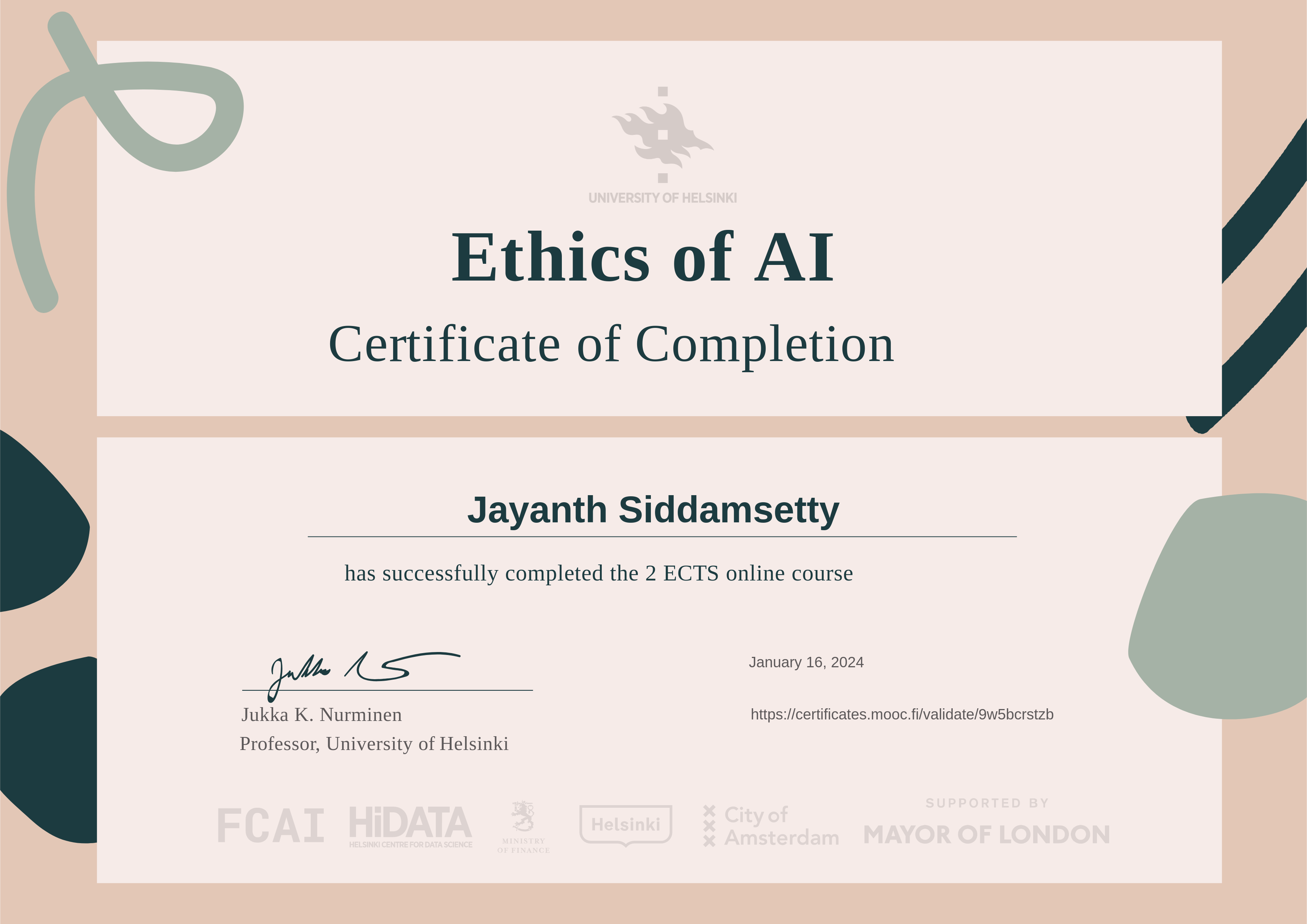 Ethics of AI